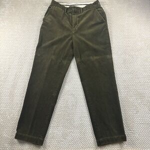 Vintage Polo Ralph Lauren Corduroy Thick cut Pants Men's 34x32 Green Preppy